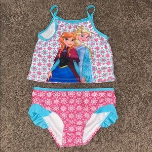 Girls Two Piece “Elsa & Anna” Bathing Suit